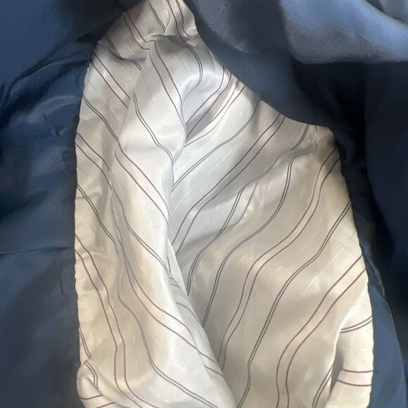 Hickey Freeman Sport Coat Suit Jacket Blue Pinstripe Blazer 40s Wool - Picture 8 of 10